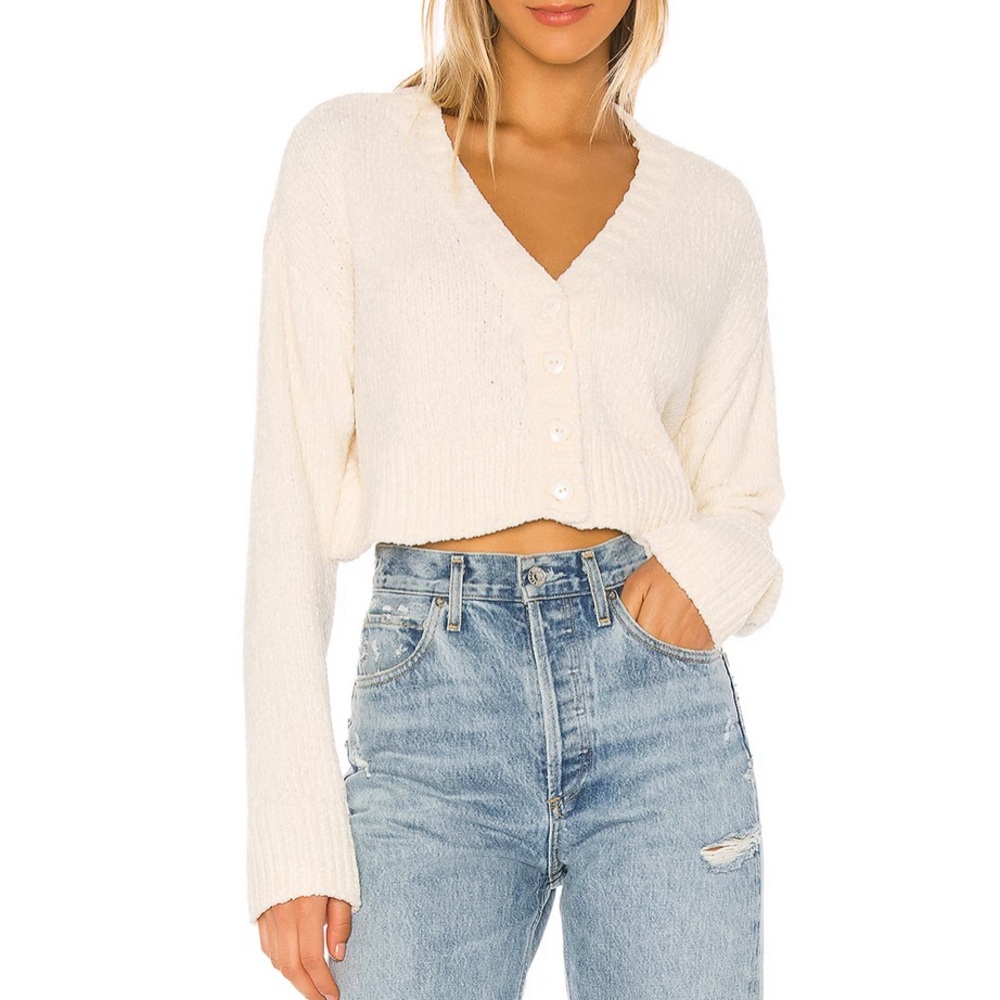 Lovers and Friends Anya Ivory Cardigan NWOT